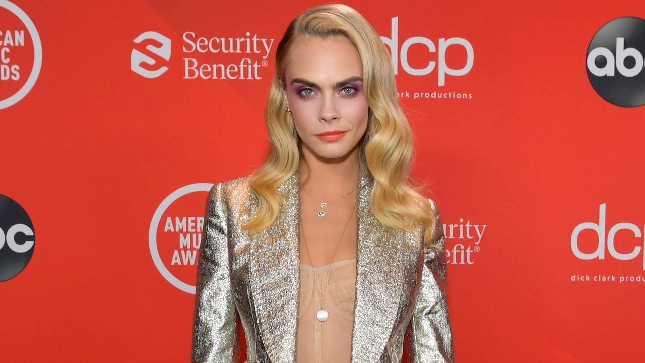LOS ANGELES, CALIFORNIA - NOVEMBER 22: In this image released on November 22, Cara Delevingne attends the 2020 American Music Awards at Microsoft Theater on November 22, 2020 in Los Angeles, California. (Photo by Emma McIntyre /AMA2020/Getty Images for dcp)