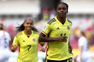 SAN JOSE, COSTA RICA - AUGUST 16: Linda Caicedo of Colombia celebrates scoring their first goal during a Group D match between Colombia and New Zealand as part of FIFA U-20 Women's World Cup Costa Rica 2022 at Estadio Nacional de Costa Rica on August 16, 2022 in San Jose, Costa Rica. (Photo by Katelyn Mulcahy - FIFA/FIFA via Getty Images)