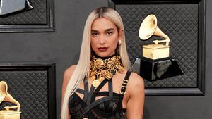 LAS VEGAS, NEVADA - APRIL 03: Dua Lipa attends the 64th Annual GRAMMY Awards at MGM Grand Garden Arena on April 03, 2022 in Las Vegas, Nevada. (Photo by Jeff Kravitz/FilmMagic)