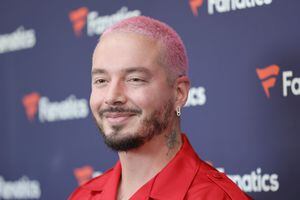 CULVER CITY, CALIFORNIA - FEBRUARY 12: J Balvin attends the Fanatics Super Bowl Party at 3Labs on February 12, 2022 in Culver City, California. (Photo by Amy Sussman/Getty Images)