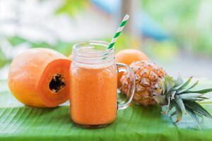 Papaya y piña