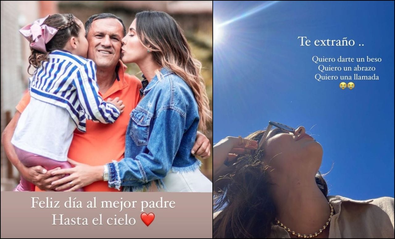 Las imágenes con las que Daniela Ospina recordó a su padre.