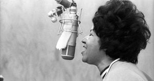 Aretha Franklin en 1969. Crédito: Michael Ochs Archives/Getty Images.