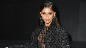 PARIS, FRANCE - OCTOBER 02: (EDITORIAL USE ONLY - For Non-Editorial use please seek approval from Fashion House) Zendaya attends the Valentino Womenswear Spring/Summer 2023 show as part of Paris Fashion Week  on October 02, 2022 in Paris, France. (Photo by Dominique Charriau/WireImage)