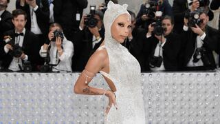 Doja Cat attends The Metropolitan Museum of Art's Costume Institute benefit gala celebrating the opening of the "Karl Lagerfeld: A Line of Beauty" exhibition on Monday, May 1, 2023, in New York. (Photo by Evan Agostini/Invision/AP)
