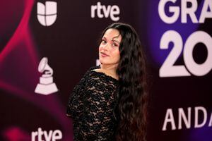 SEVILLE, SPAIN - NOVEMBER 16: Rosalía attends The 24th Annual Latin Grammy Awards on November 16, 2023 in Seville, Spain. (Photo by Neilson Barnard/Getty Images for Latin Recording Academy)