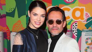 ANAHEIM, CA - MARCH 09: Nadia Ferreira and Marc Anthony appear at Expo West at Anaheim Convention Center on March 9, 2023 in Anaheim, California. (Photo by JB Lacroix/Getty Images)