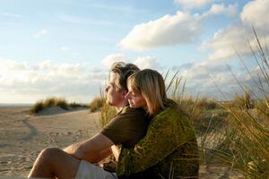 couple enjoy peaceful time together