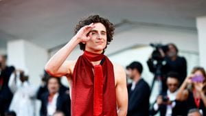 The 79th Venice Film Festival - Premiere screening of the film "Bones and All" in competition - Red Carpet Arrivals - Venice, Italy, September 2, 2022. Cast member Timothee Chalamet attends. REUTERS/Yara Nardi