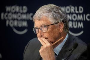 FILE PHOTO: Bill Gates, co-chairman of the Bill & Melinda Gates Foundation, attends a news conference at the World Economic Forum 2022 (WEF) in the Alpine resort of Davos, Switzerland May 25, 2022. REUTERS/Arnd Wiegmann/File Photo