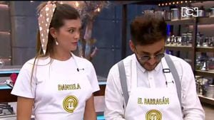 Daniela Tapia y Juan Pablo Barragán en 'MasterChef'