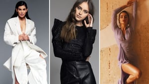 Modelos Lourdes Motta, Denisse Cuadrado y Daniela Moncada