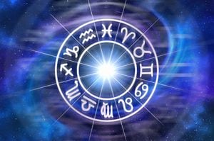 Signos del zodiaco dentro del círculo del horóscopo - concepto de astrología y horóscopos.
