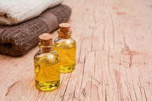 Massage oil olive. Spa concept relaxation