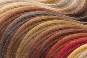 Paleta de colores de cabello como fondo