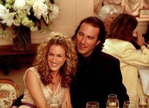 Carrie Bradshaw y Aidan Shaw en la serie 'Sex and the city'