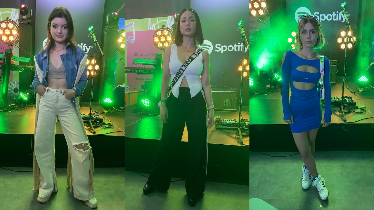 Looks en el evento La llorería”, Casa Spotify