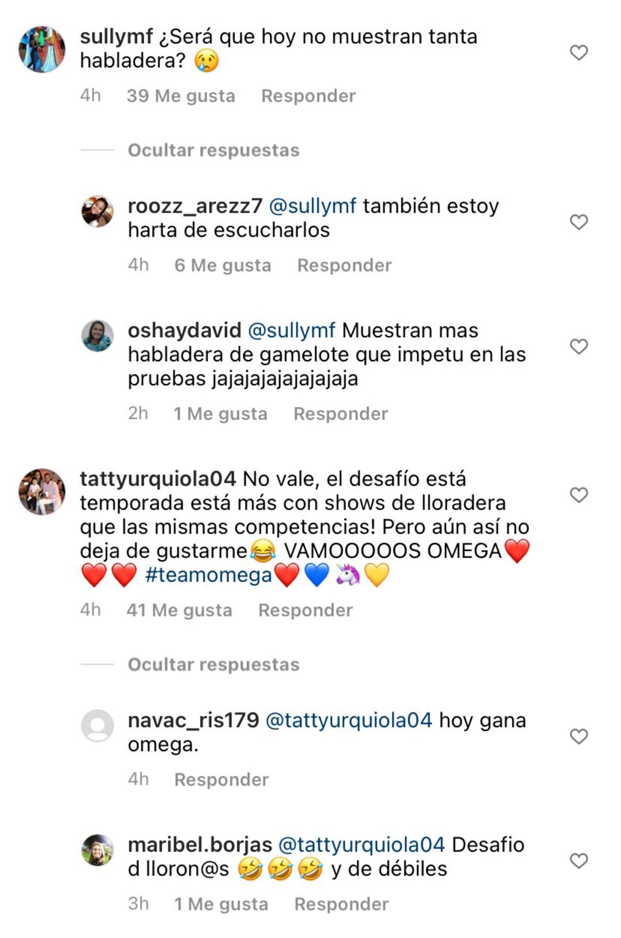 Desafío The box Instagram