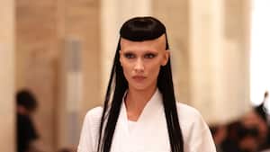 NEW YORK, NEW YORK - JUNE 27: Model Gigi Hadid walks the runway during rehearsal at Marc Jacobs Fall 2022 at the New York Public Library on June 27, 2022 in New York City. (Photo by Dimitrios Kambouris/Getty Images for Marc Jacobs)