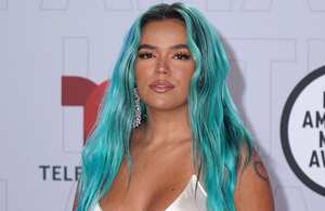 Karol G en los Latin AMAs 2021.