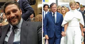 Agmeth Escaf, Gustavo Petro y Verónica Alcocer