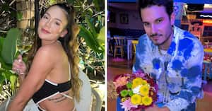 Pipe Bueno le agradece a Lina Tejeiro por haber estado en su restaurante.