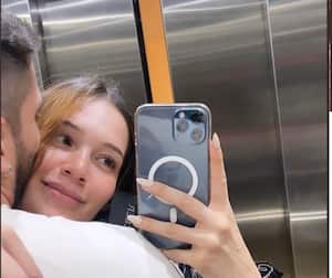 La actriz publicó esta foto en sus redes sociales, lo que sería un claro indicio de su nuevo romance.