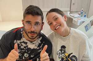 Lina Tejeiro y su novio Juan Duque