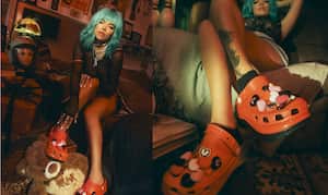 Karol G es la primera gran artista femenina reconocida en Estados Unidos y Latinoamérica en colaborar con Crocs. Foto: Crocs