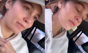 Lina Tejeiro no pudo contener las lágrimas al recordar a su perrita Frida.