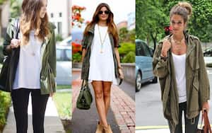 Urban Military: El verde militar mezclado con colores como gris, negro y blanco llega para ser tu mejor aliado a la hora de crear un look urbano. Imagen: Pinterest.
