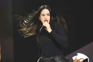 MADRID, SPAIN - JUNE 11: Rosalía performs in concert during Primavera Sound Festival on June 11, 2023 in Madrid, Spain. (Photo by Mariano Regidor/Redferns for ABA)