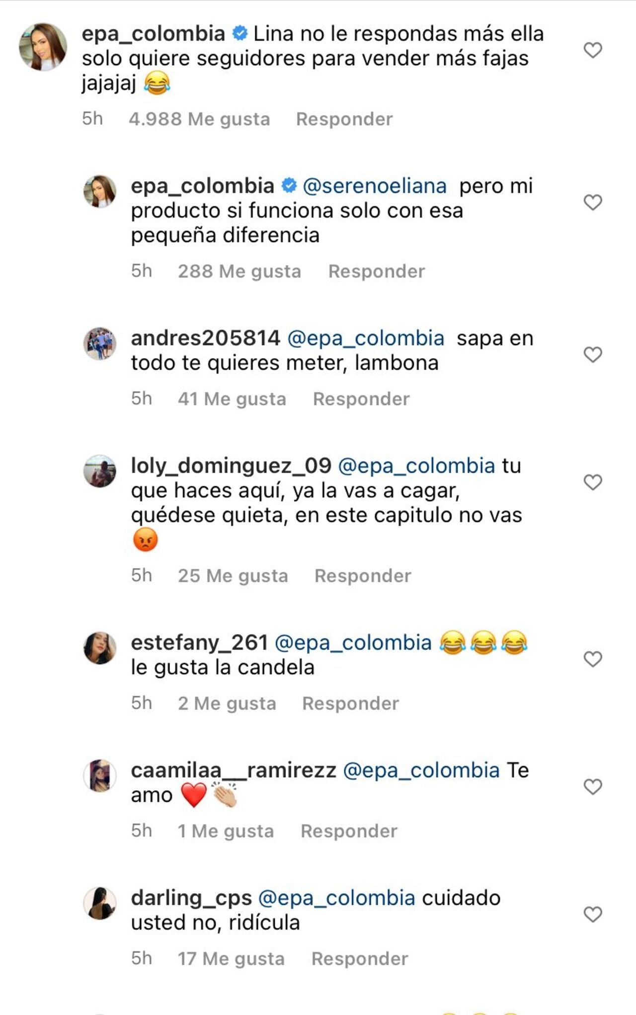 Epa Colombia, comentarios