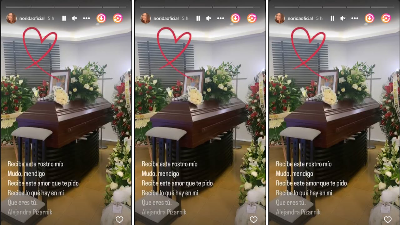 Esposa de Toto Vega mostró su ataúd