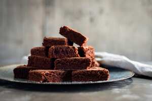 brownies, un delicioso postre.