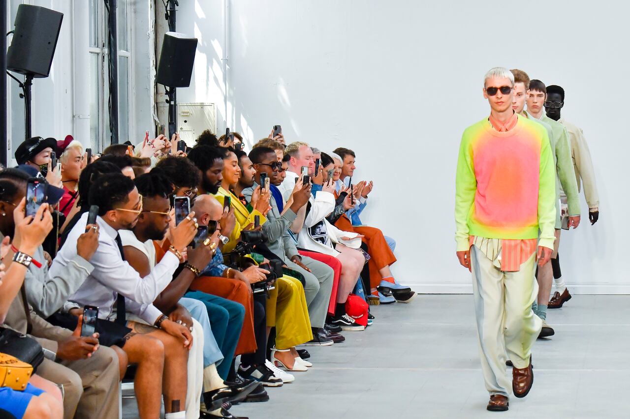 PARIS, FRANCE - JUNE 24: A model walks the runway during the Paul Smith Ready to Wear Spring/Summer 2023 fashion show as part of the Paris Men Fashion Week on June 24, 2022 in Paris, France. (Photo by Victor VIRGILE/Gamma-Rapho via Getty Images)