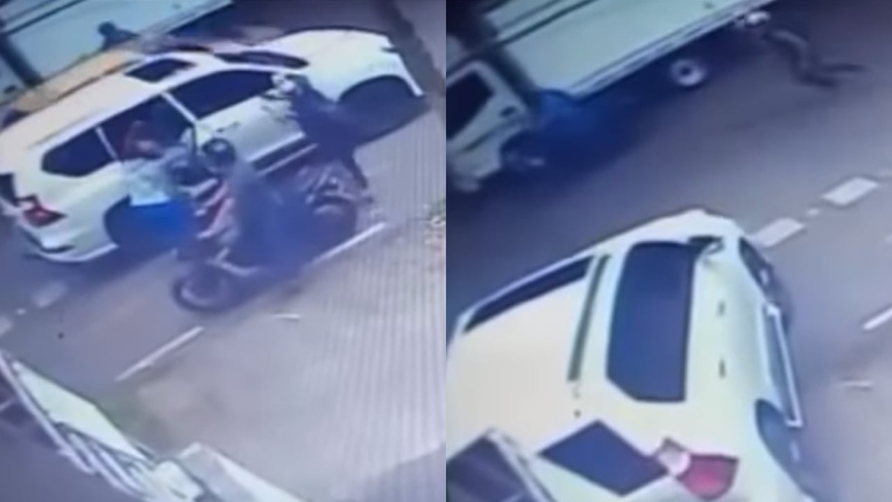 Famosa a la que intentaron atracar le echó el carró encima a los ladrones