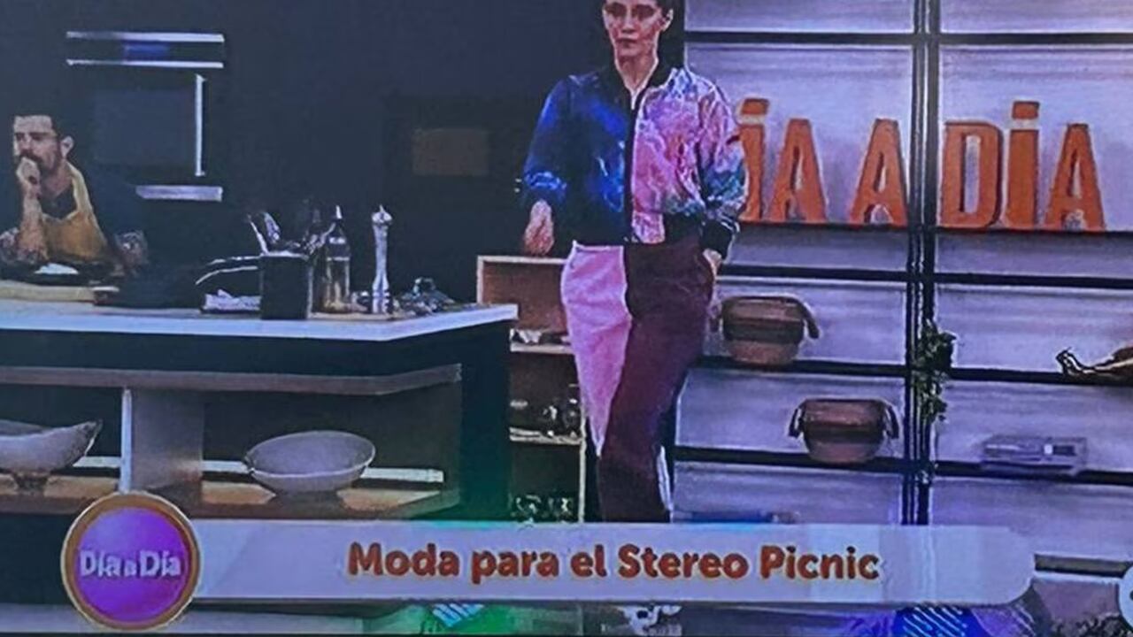 Pantallazo del programa de 'Día a Día' cuando se cometió el error con el nombre del 'Estéreo Picnic".