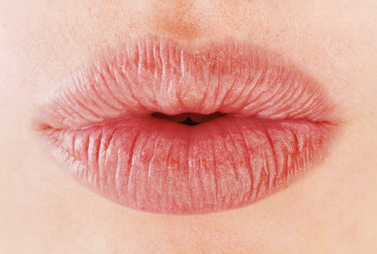 Mouth of a young woman