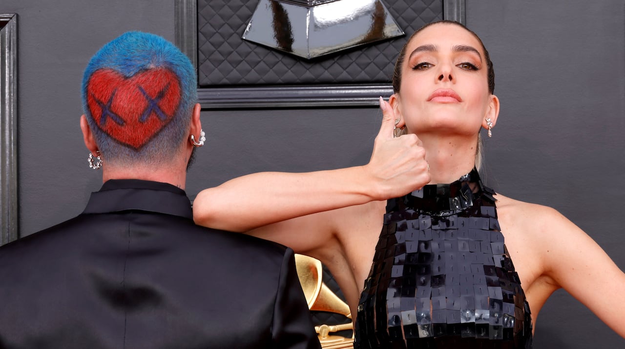 J Balvin con Valentina Ferrer