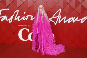 LONDON, ENGLAND - DECEMBER 05: Kristen McMenamy attends The Fashion Awards 2022 at the Royal Albert Hall on December 05, 2022 in London, England. (Photo by Neil Mockford/FilmMagic)