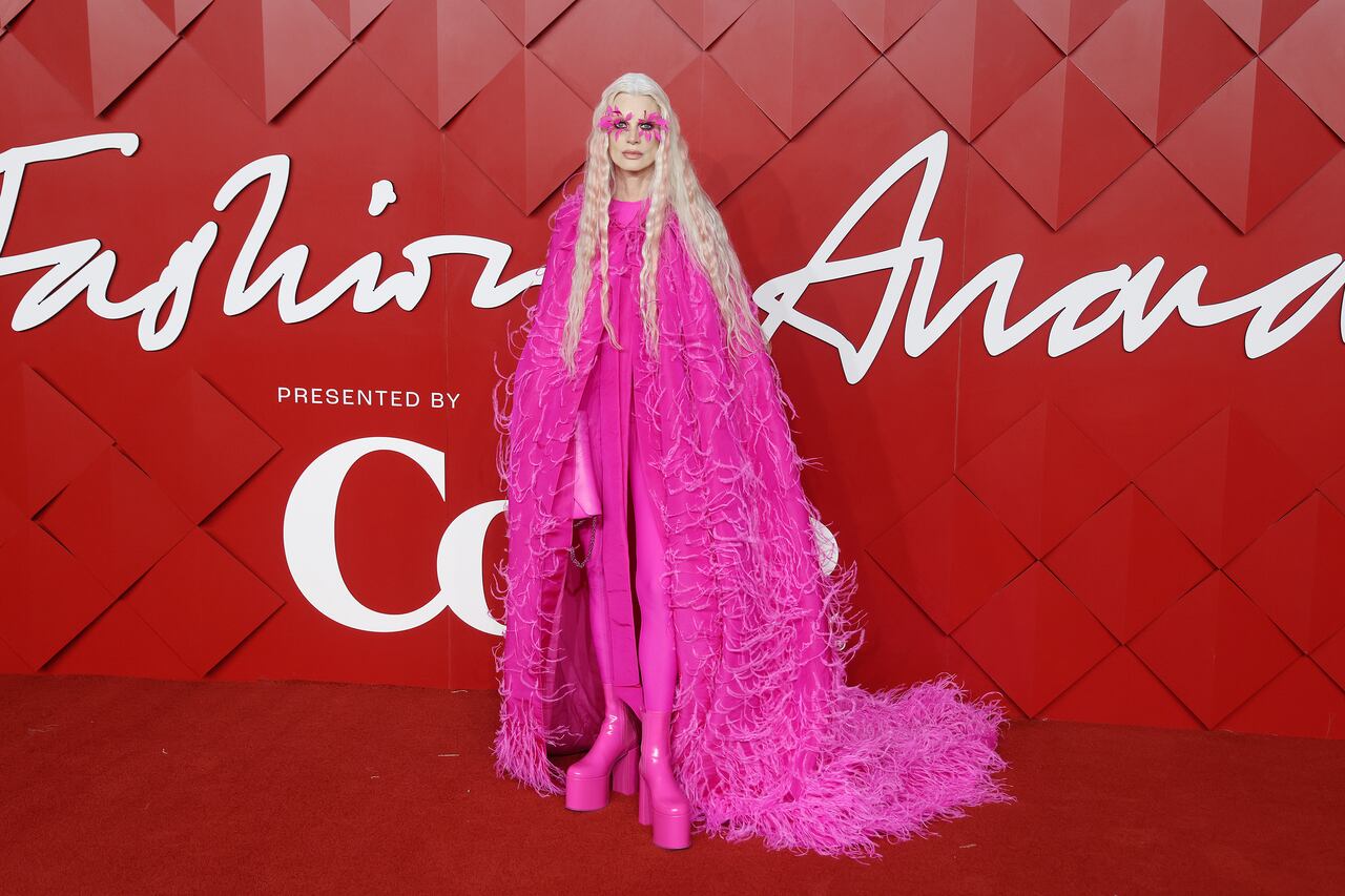 LONDON, ENGLAND - DECEMBER 05: Kristen McMenamy attends The Fashion Awards 2022 at the Royal Albert Hall on December 05, 2022 in London, England. (Photo by Neil Mockford/FilmMagic)