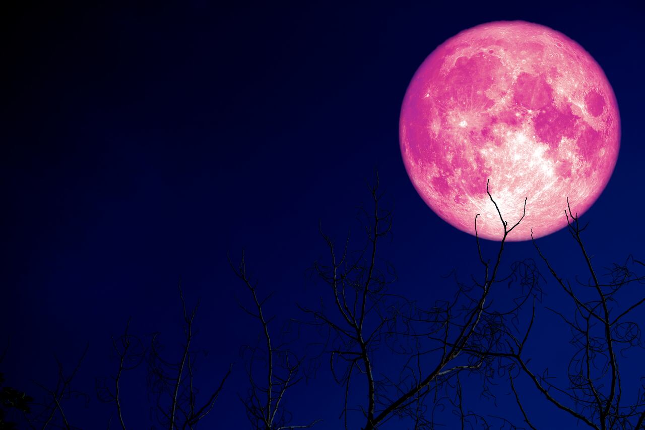Fenómeno astronómico de la Luna de Fresa