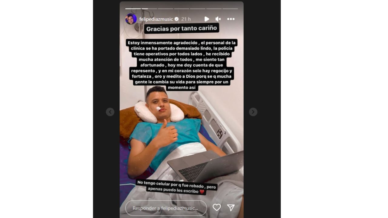 Ladrones le dispararon en la cara al cantante Felipe Díaz; esto es lo que se sabe del caso