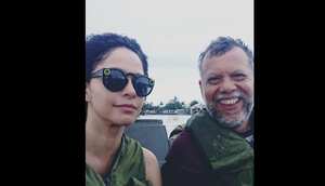 Alberto Linero y su novia