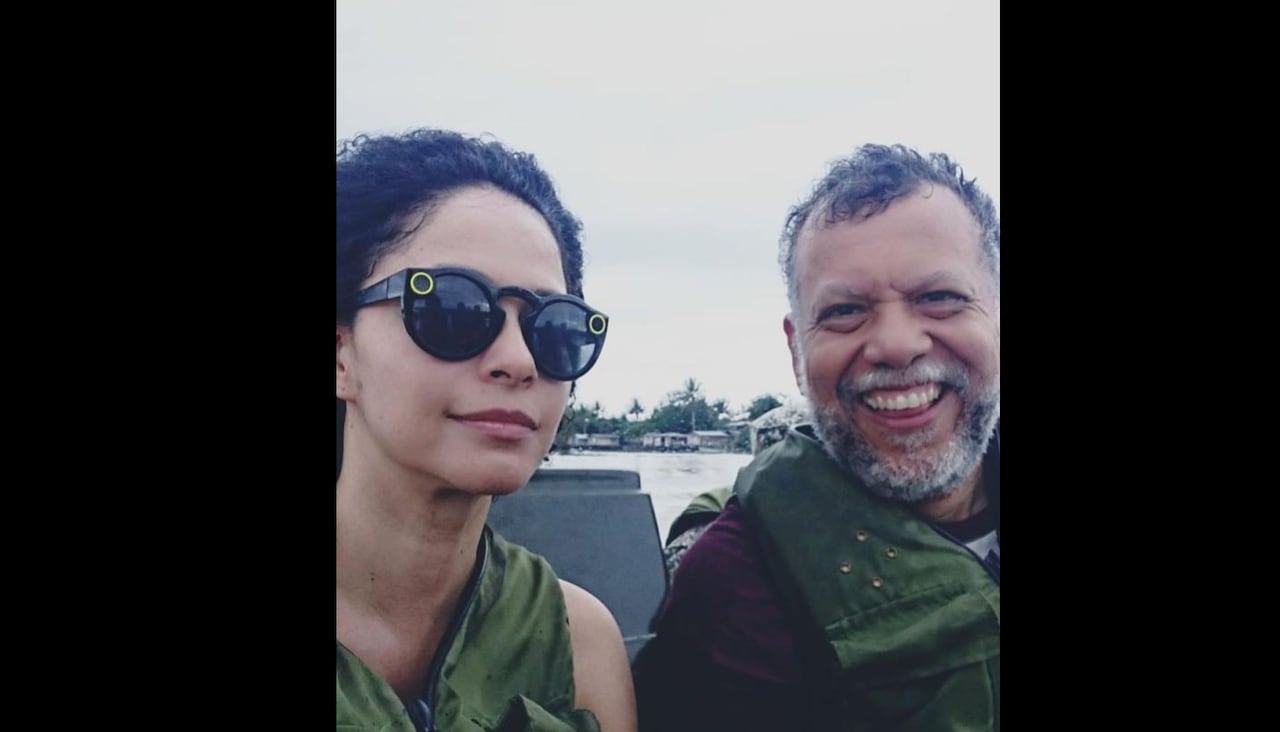 Alberto Linero y su novia