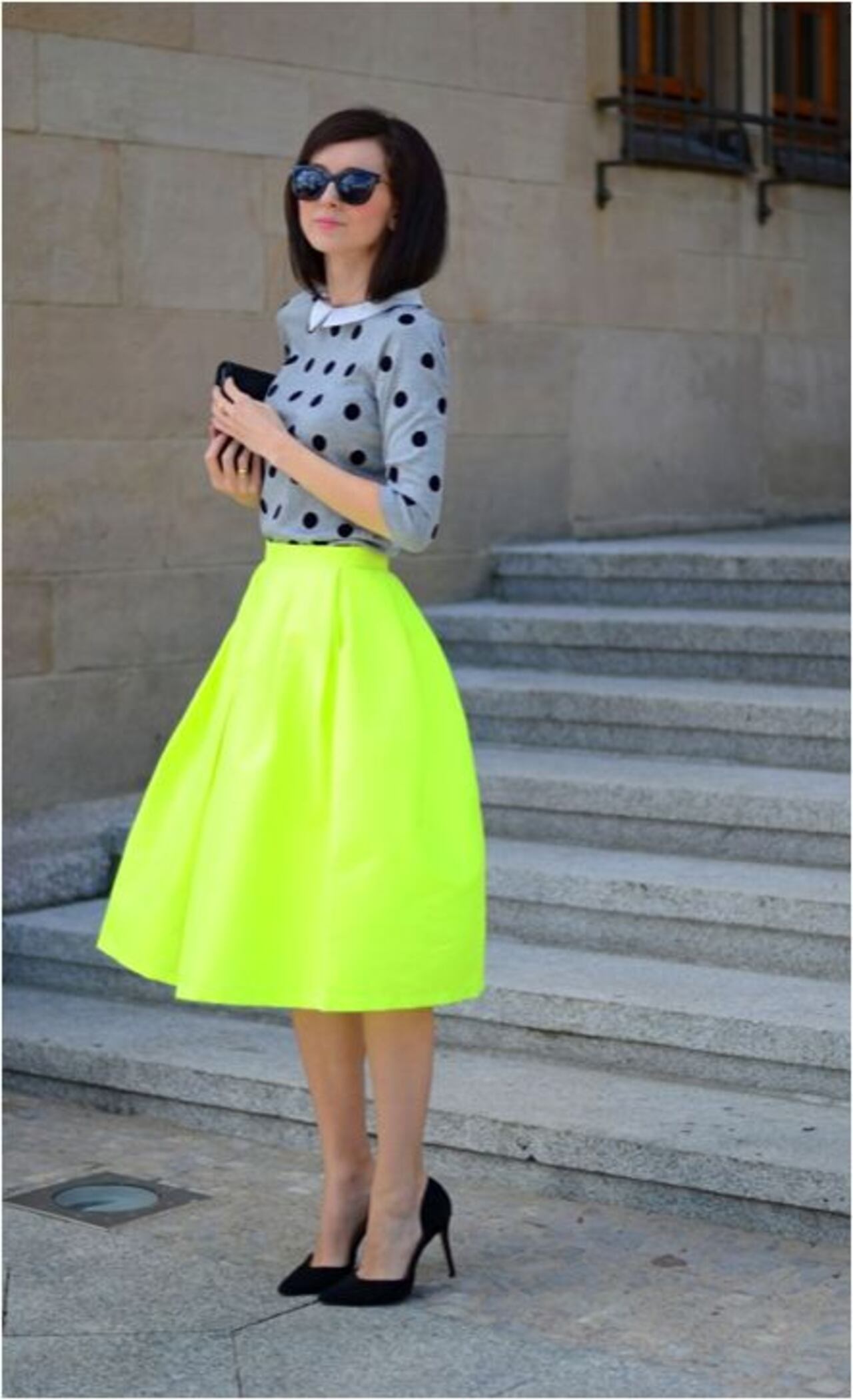 Falda De Tul Verde Fluorescente - Talla Única, Para Disfraces, Carnaval Y Fiestas