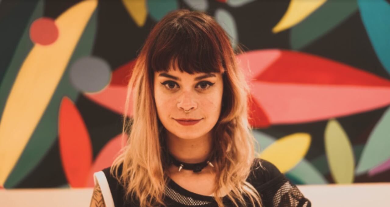 Foto de la artista urbana Ledania. Cortesía de Idartes.