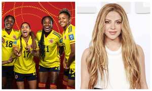 Selección Colombia Femenina es apoyada por Shakira