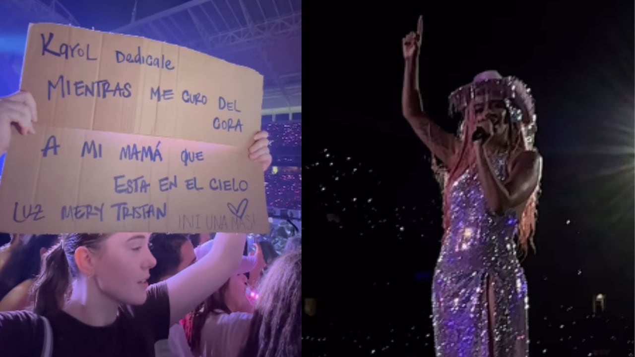 El conmovedor gesto de Karol G con hija de Luz Mery Tristán en uno de sus conciertos